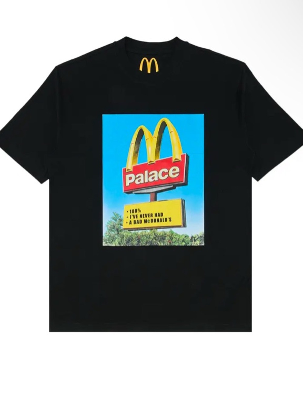Palace x McDonald's Sign T-shirt
Black LARGE- BNWT IN BAG